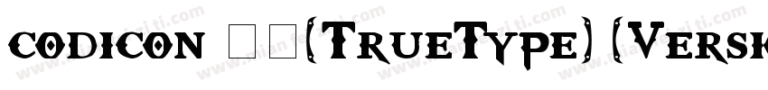 codicon 常规(TrueType) (Version 110)字体转换